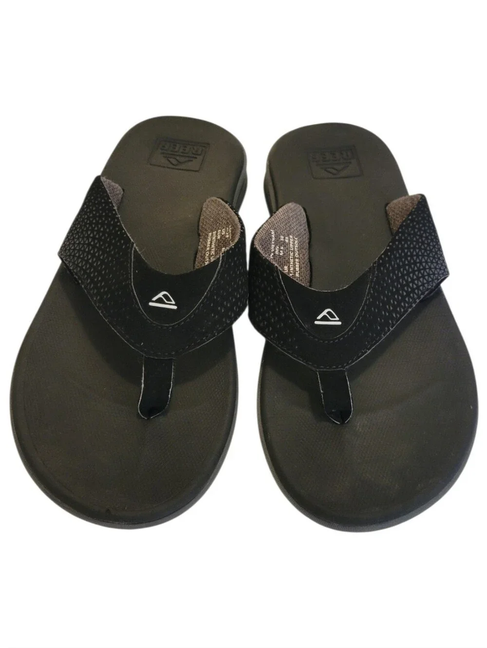 Reef Men's Black Flip Flops Size 10